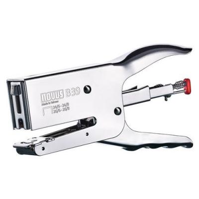 NOVUS  Pince agrafeuse B39, chrom&eacute;e 50 feuilles