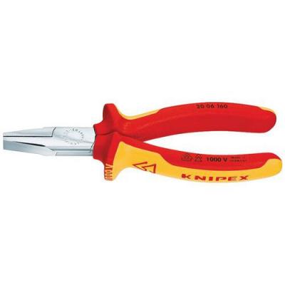 KNIPEX Pince Becs Courts Et Plats - 160mm - Bi-mati&egrave;re - Chrom&eacute;e Isol&eacute;e 1000v