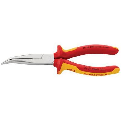 KNIPEX Pince &agrave; bec coude isol&eacute; avec protection &eacute;lectrique , 200 mm