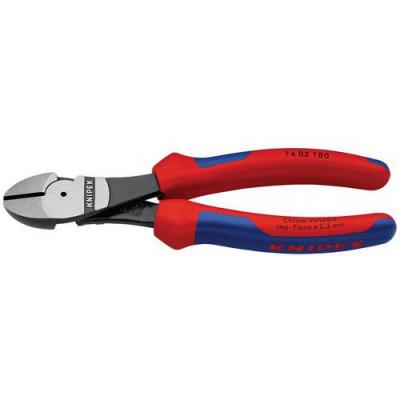 KNIPEX Pince Coupante De C&ocirc;t&eacute; D&eacute;multipli&eacute;e 180mm - Bi-mati&egrave;re - T&ecirc;te Polie