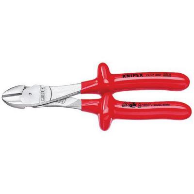 KNIPEX Pince Coupante D&eacute;multipli&eacute;e 250mm - Chrom&eacute;e - Surmoul&eacute; - Isol&eacute;e 1000v