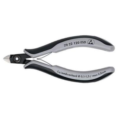 KNIPEX Pince Coupante Mini-t&ecirc;te Sans Biseau 120mm - Avec Ressort - Esd