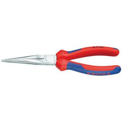 KNIPEX Pince De M&eacute;canicien 200mm Demi-ronde Stri&eacute;e - Bi-mati&egrave;re - Chrom&eacute;e
