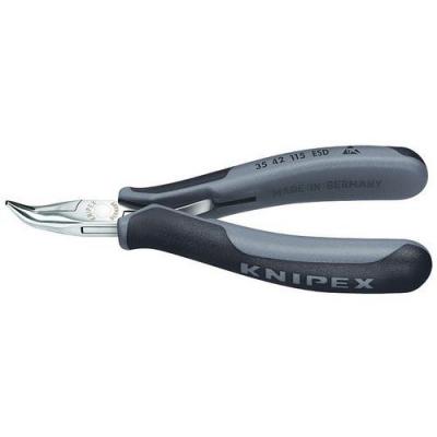KNIPEX Pince De Pr&eacute;hension - Becs Plats Lisses 45&deg; - 115mm - Esd - Polie