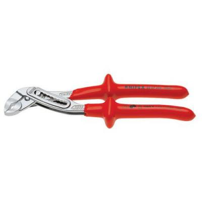 KNIPEX Pince multiprise &agrave; cr&eacute;maill&egrave;re Alligator, t&ecirc;te chrom&eacute;e, poign&eacute;es &eacute;tanches, Long. : 250 mm
