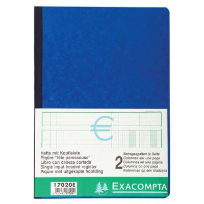 EXACOMPTA Piq&ucirc;re  T&ecirc;te paresseuse 29,7x21cm 2 colonnes/1 page 80p