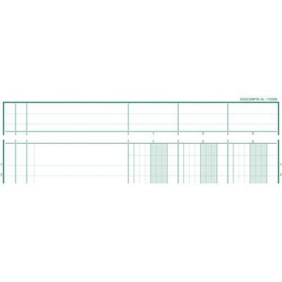 EXACOMPTA Piq&ucirc;re  T&ecirc;te paresseuse 29,7x21cm 3 colonnes/1 page 80p