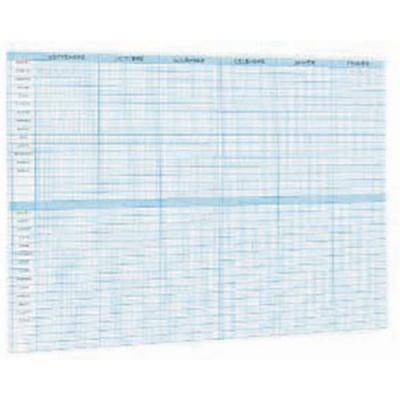 NOBO Planning annuel magn&eacute;tique Val-Rex - 34 lignes par mois - 91 x 68,7 cm