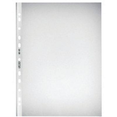 HERLITZ  Pochette perfor&eacute;e, A5, grain&eacute;, 0,055 mm - Lot de 4