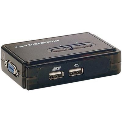 GENERIQUE Abi Diffusion Pocket switch KVM VGA/USB 2 Ports avec cables