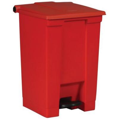 RUBBERMAID Poubelle Agroalimentaire &Agrave; P&eacute;dale Step-on - Capacit&eacute; 45 L - Rouge