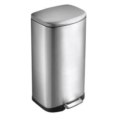 EKO  - Poubelle &agrave; p&eacute;dale Della 35 l Argent&eacute; mat n/a