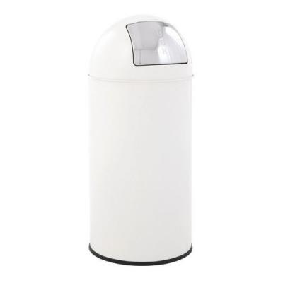 EKO V-Part Pushcan Poubelle &agrave; p&eacute;dale Blanc 40&nbsp;litres