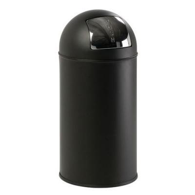 EKO  Poubelle Avec Couvercle &Agrave; Pression 40 L Noir Mat