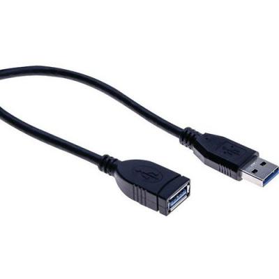 HYPERTEC Rallonge &eacute;co USB 3.0 type A / A noire - 1 m&egrave;tre