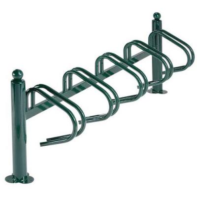 MOTTEZ Range Velo New York Pied Metal Rond Pein T Vert 5 Velos