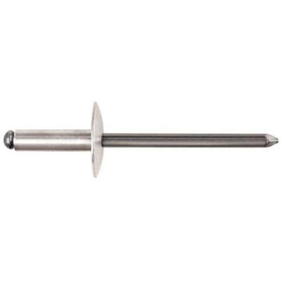 DEGOMETAL  - 100 Rivets aveugles standards Alu/Acier T&ecirc;te Extra Large 4X16 - 103 340 161