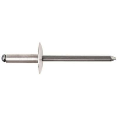 DEGOMETAL  - 100 Rivets aveugles standards Alu/Acier T&ecirc;te Large 4.8X16 - 103 248 161