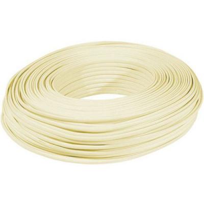EXC C&acirc;ble m&eacute;plat rj ivoire 4c - rouleau de 100m