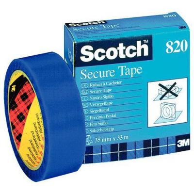 GENERIQUE Scotch : Ruban &agrave; cacheter 820 bleu 35mmx33m