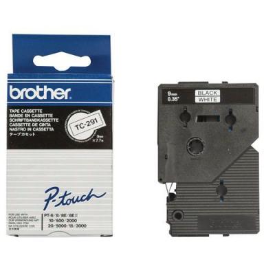 BROTHER  Ruban Noir sur blanc Original TC-291