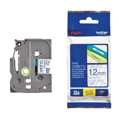 BROTHER  Tze-133 12 Mm 8 M Clair,Bleu