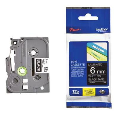 BROTHER  TZ-S211 Ruban Noir sur blanc Original TZe-S211