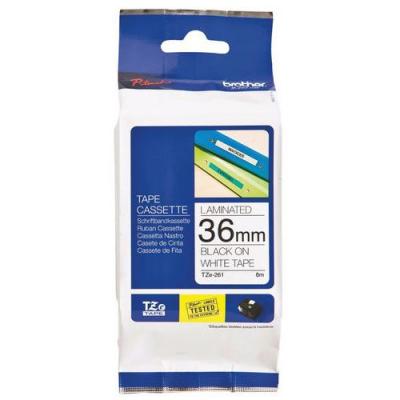 BROTHER  TZ-S261 Ruban Noir sur blanc Original TZe-S261