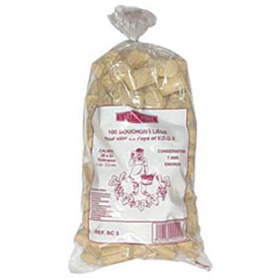 MANUTAN Bouchon cylindrique en li&egrave;ge pour vin de pays et VDQS x100 - 38x24 mm