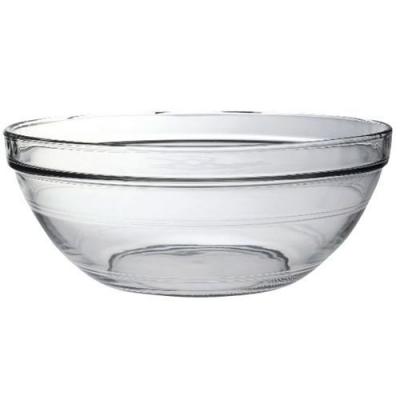 DURALEX Saladier &agrave; punch empilable 5,8L en verre tremp&eacute; r&eacute;sistant transparent