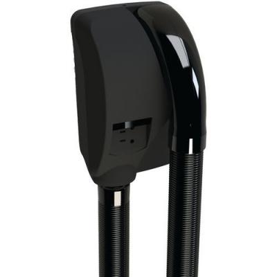 JVD S&egrave;che-cheveux Mural Noir Mat Pr Mt Avec Timer Cara&iuml;be