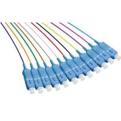 GENERIQUE Set De 12 Connecteurs Panach&eacute;s Pigtail Os2 Sc/upc Lsoh - 2m