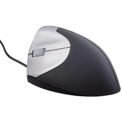  Souris ergonomique BakkerElkhuizen HandShake filaire laser ergonomique noir, argent 