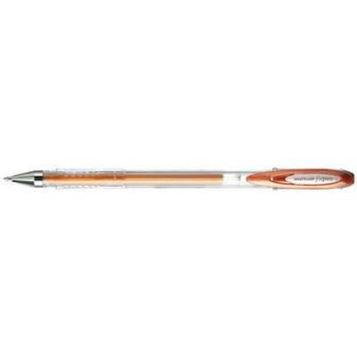 UNI BALL Stylo Roller Encre Gel Signo M&eacute;tal Um-120nm Bronze