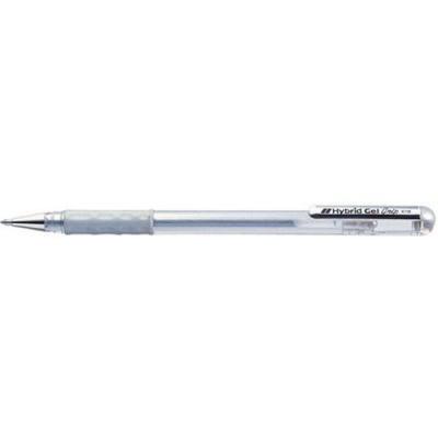 PENTEL Stylo Roller Gel Hybrid Gel Grip Metallic K118argent