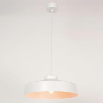 COREP Suspension Forme Industrielle En M&eacute;tal Peint Blanc