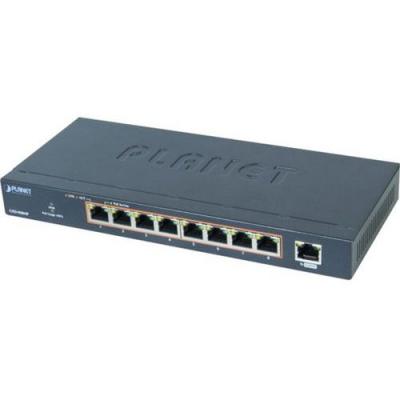 PLANET TECHNOLOGY Planet GSD-908HP switch 8p Gigabit PoE+ 120W + port NVR