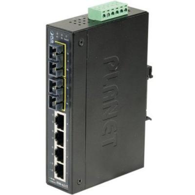 PLANET TECHNOLOGY CORP. Planet ISW-621T sw ind 4P 10/100 + 2 100FX sc mm -45/75&deg;