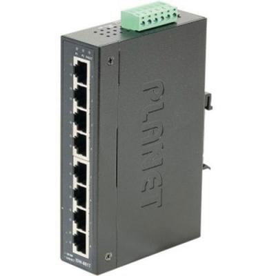 PLANET Switch Indust Gigabit -40/75&deg; - 8 Ports 10/100/1000