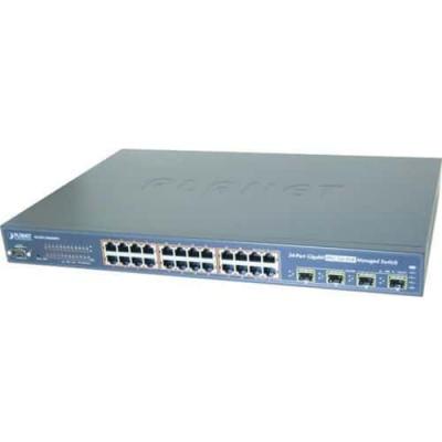 PLANET  WGSW-24040HP4 sw L2 24P Giga PoE+ 440W & 4 SFP bi-vit