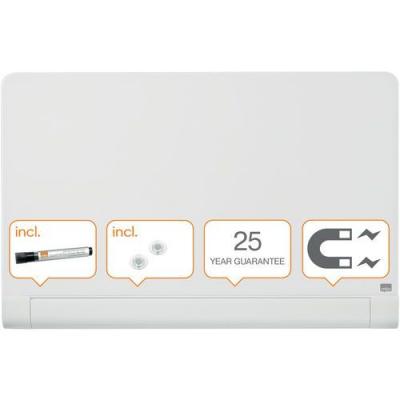 NOBO  Tableau En Verre Impression Pro Avec Bords Arrondis De 45 Pouces 993x559 Mm