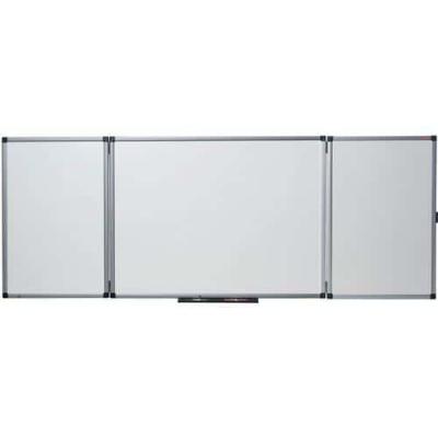 NOBO  Magnetic Triptych Vitrified Steel 120-240x90 Cm Board Clair