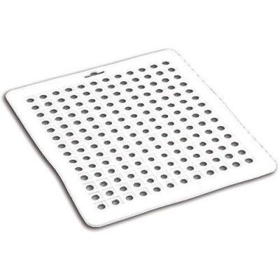 METALTEX  Tapis d'&eacute;vier rectangulaire en Caoutchouc Blanc 32 x 27 cm