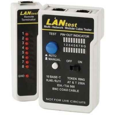 MANUTAN Testeur r&eacute;seau RJ45 / RJ12 / RJ11 / COAX BNC