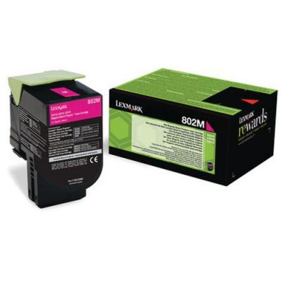 Toner LEXMARK 80C2SM0 802SM - Magenta