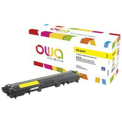 OWA  Toner remanufactur&eacute; compatible BROTHER TN247Y K18604OW Jaune