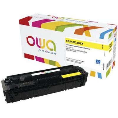 ARMOR Owa Toner remanufactur&eacute; OWA - haute capacit&eacute; - Jaune - pour HP CF542X