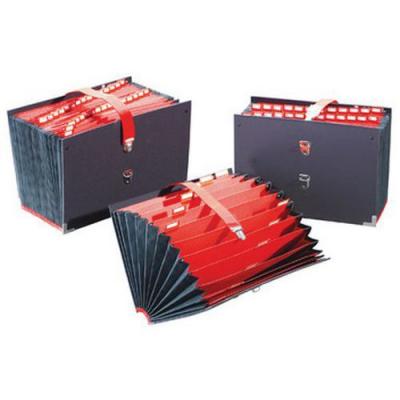 EXTENDOS  Trieur de bureau accord&eacute;on 25 compartiments Noir
