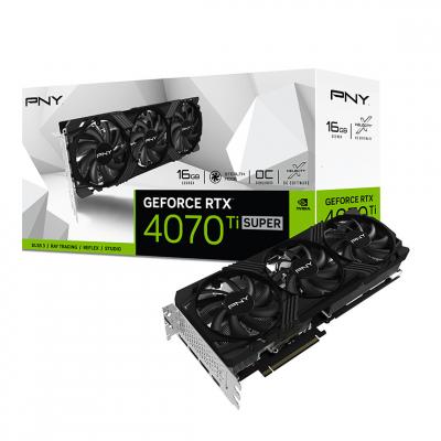 PNY  GeForce RTX 4070 Ti Super 16GB OC LED TF NVIDIA 16 Go GDDR6X