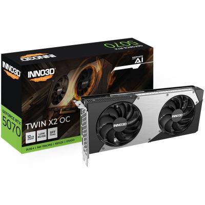 INNO3D  GeForce RTX 5070 TWIN X2 OC 12 Go GDDR7 Reflex 2 RTX AI DLSS4